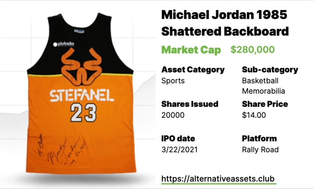 MJ "Shattered Backboard" Signed Jersey