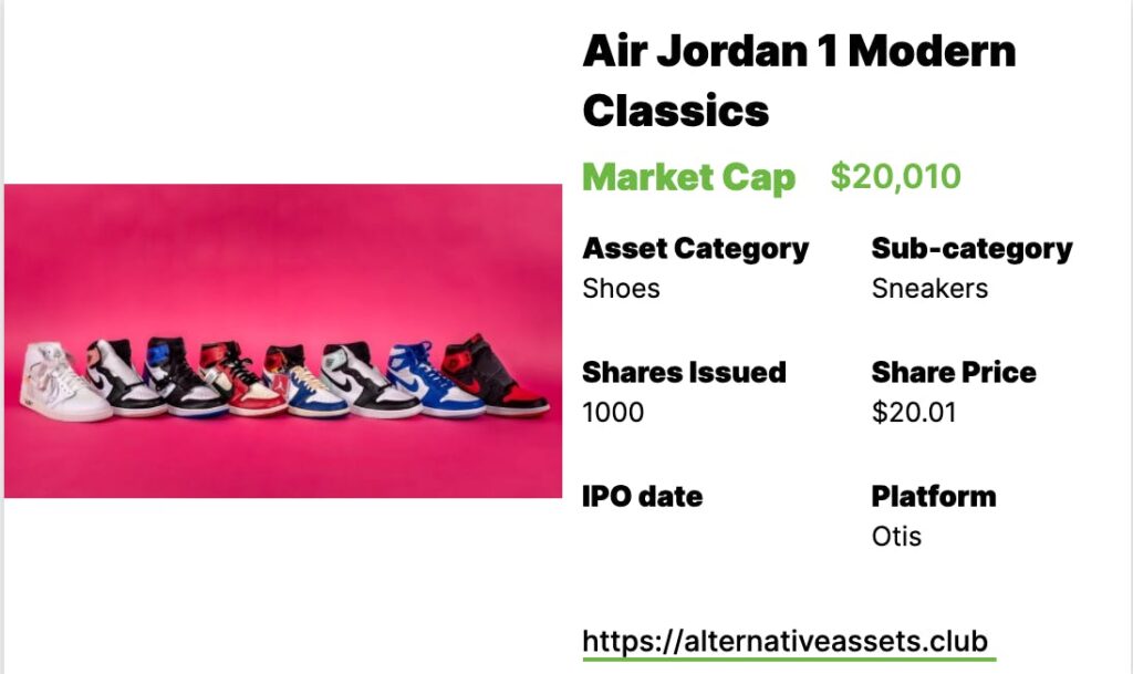 Sneakers Investing - Air Jordans 1s II, Nike x Artist Collection (Kaws, Futura, Tom Sachs), and Air Jordan 1 Modern Classics