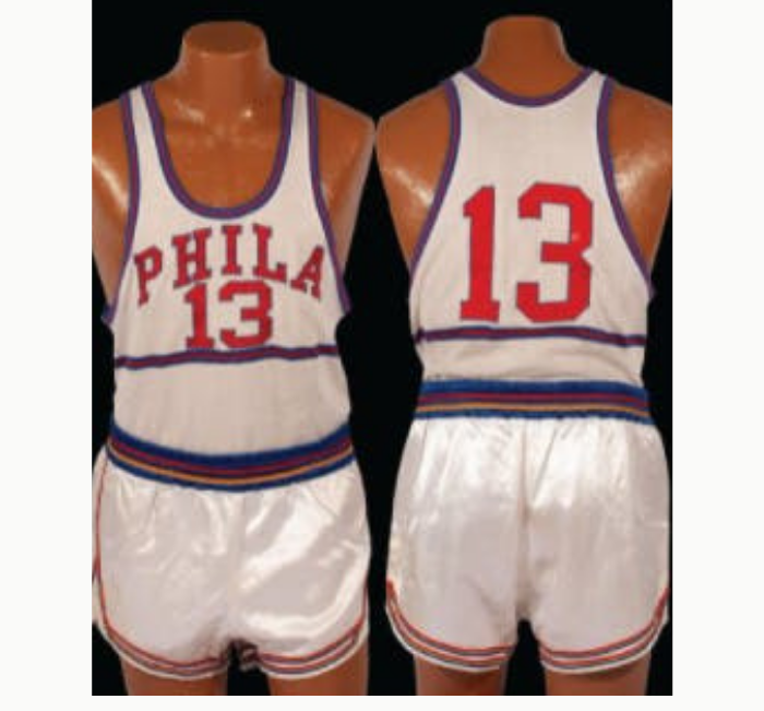 Wilt Chamberlain Rookie Uniform