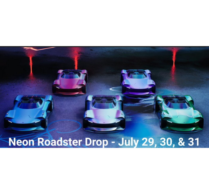 Neon Roadster Drop - July 29, 30, & 31