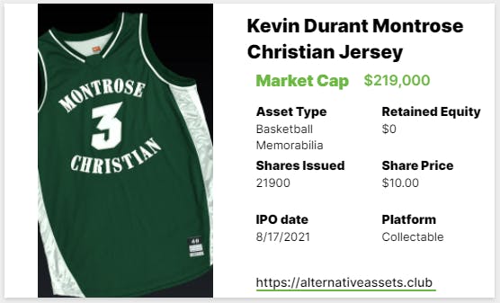 Kevin Durant High School Jersey Alts