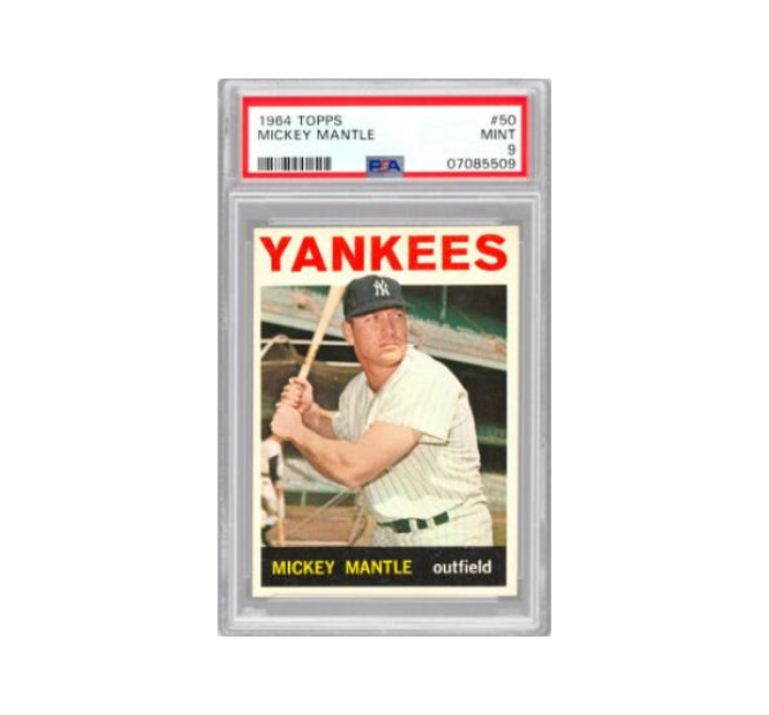 mickey mantle 1964 sports cards analysis