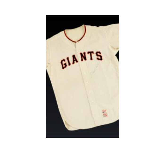 picture of willie mays signed jersey