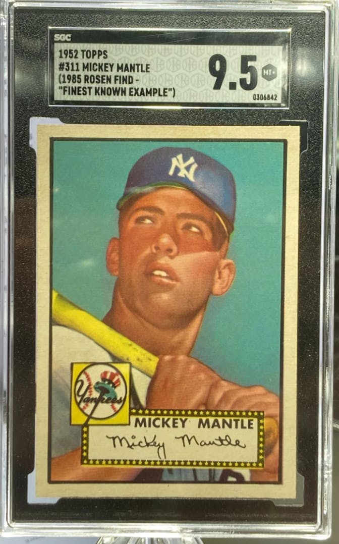 mickey mantle 9.5 record