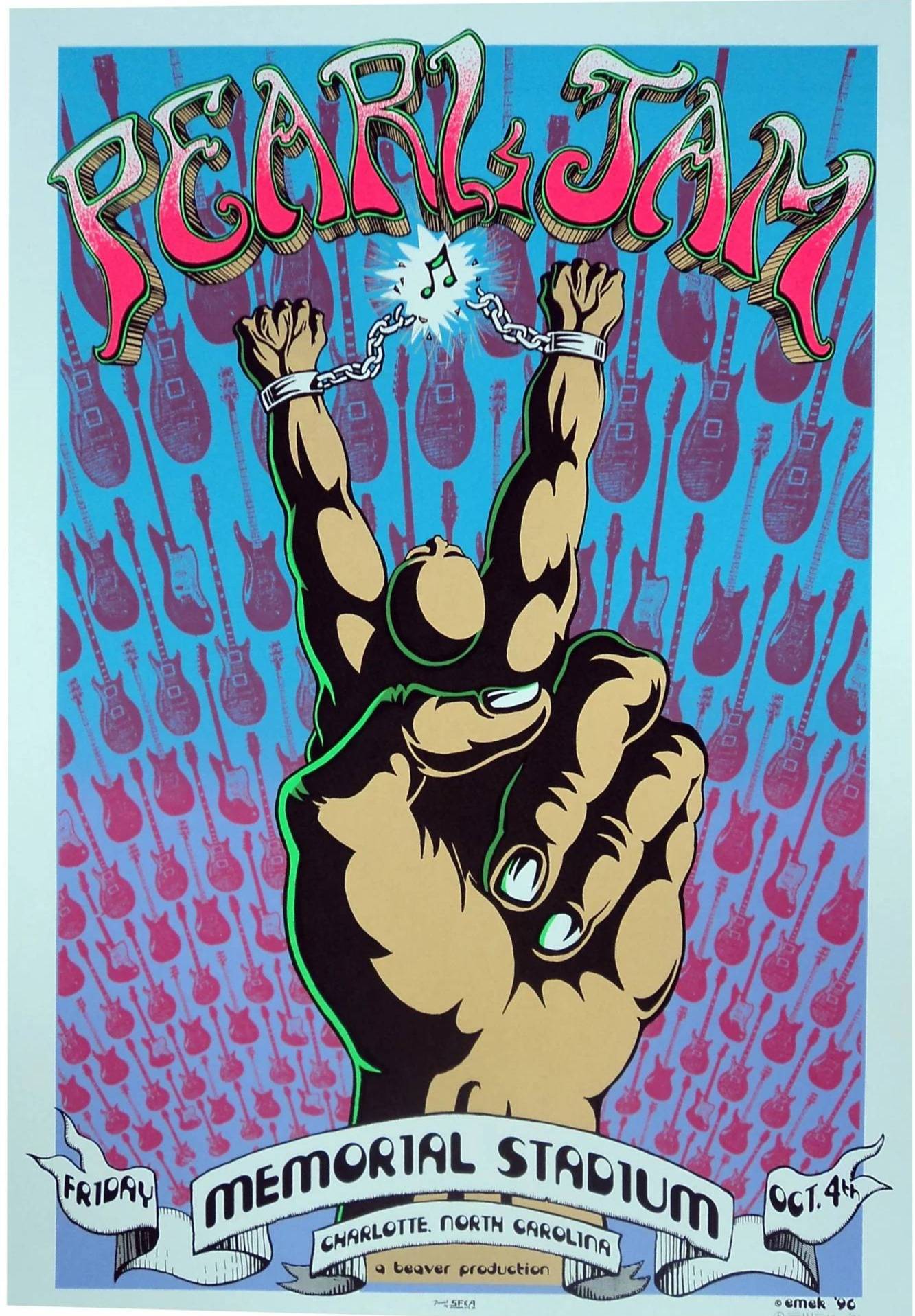 pearl jam poster by emek