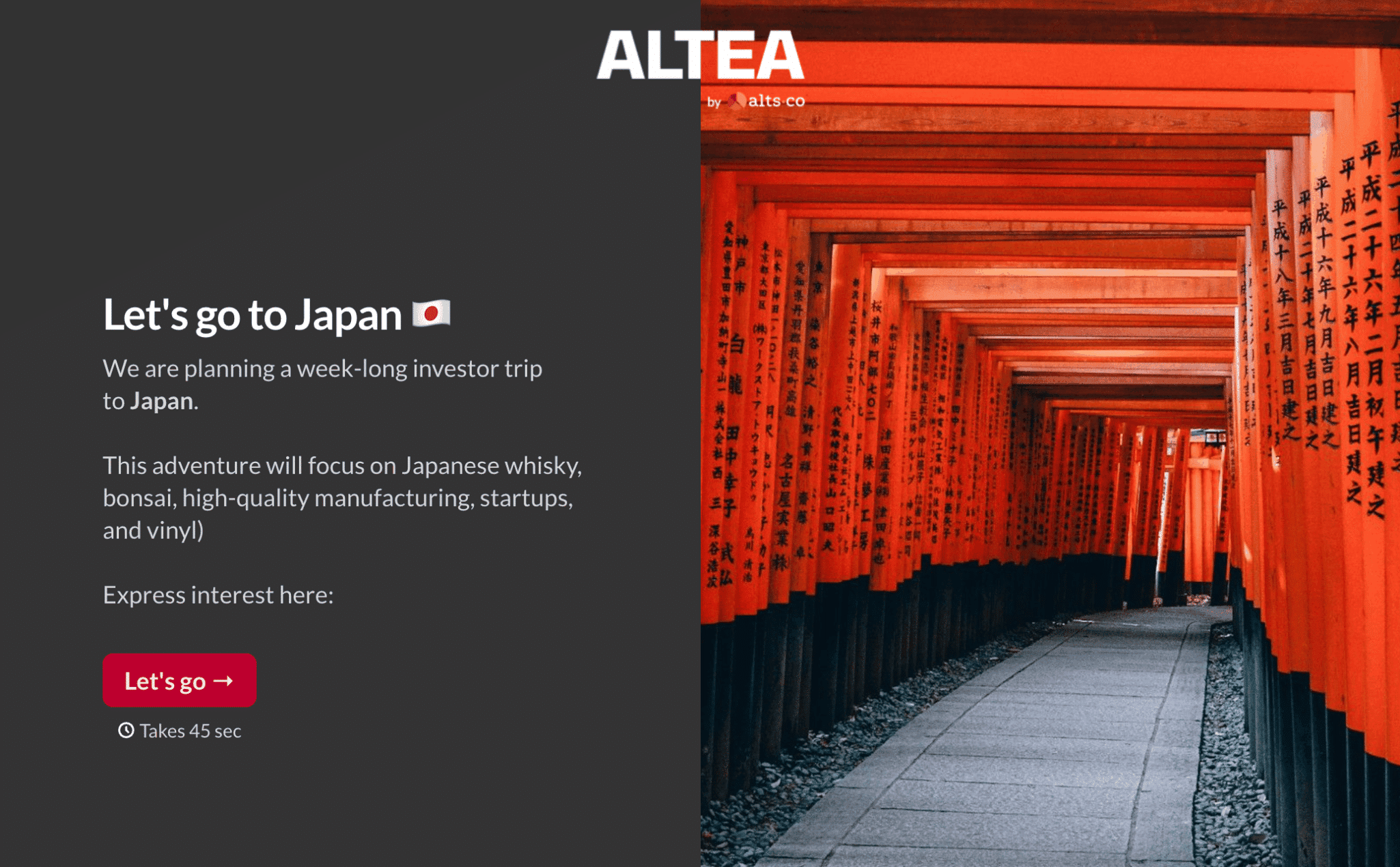 Investor trip to Japan